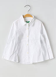 Chemise manches longues tissage popeline blanc UNITED COLORS OF BENETTON garcon