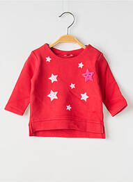 Pull coupe droite manches longues rouge UNITED COLORS OF BENETTON fille