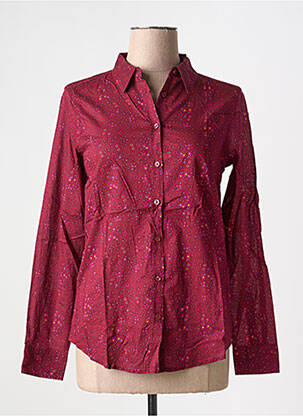Chemisier imprimé fleurs manches longues violet UNITED COLORS OF BENETTON femme