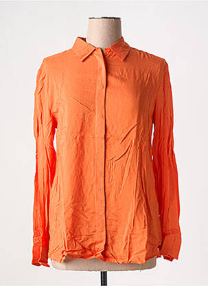 Chemisier coupe cintrée manches longues orange UNITED COLORS OF BENETTON femme