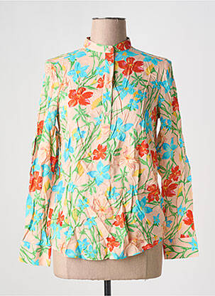 Chemisier imprimé fleurs manches longues bleu UNITED COLORS OF BENETTON femme