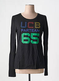 T-shirt manches longues manches longues noir UNITED COLORS OF BENETTON femme