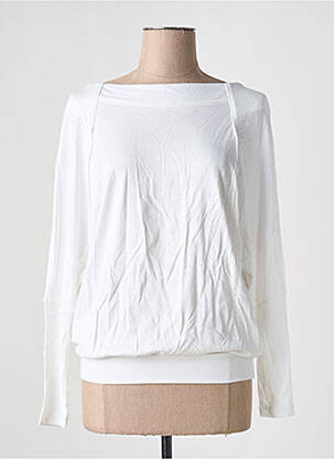 Blouse manches longues manches longues blanc UNITED COLORS OF BENETTON femme