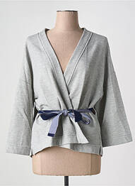 Gilet manches longues coupe cintrée gris UNITED COLORS OF BENETTON femme