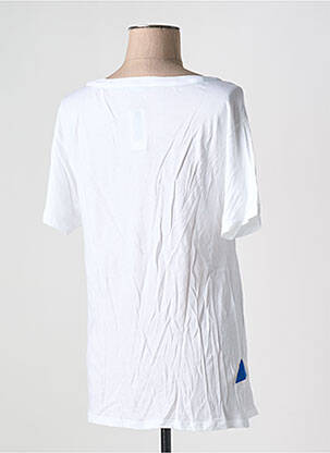 T-shirt sérigraphie floquée manches courtes blanc UNITED COLORS OF BENETTON femme