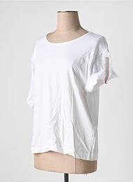 T-shirt coupe droite manches courtes blanc UNITED COLORS OF BENETTON femme