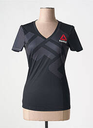 T-shirt imprimé fantaisie manches courtes noir REEBOK femme