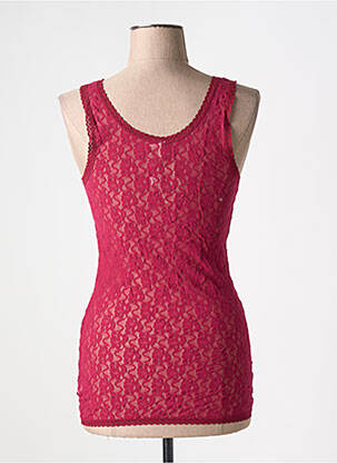Top stretch sans manche rouge UNITED COLORS OF BENETTON femme