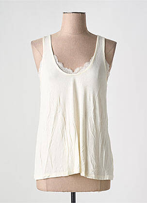 Débardeur coupe droite sans manche beige UNITED COLORS OF BENETTON femme