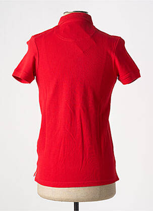 Polo broderie manches courtes rouge REDWOOD femme