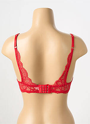 Soutien-gorge tissage dentelle haut soutien-gorge moulé rouge TORRENTE femme