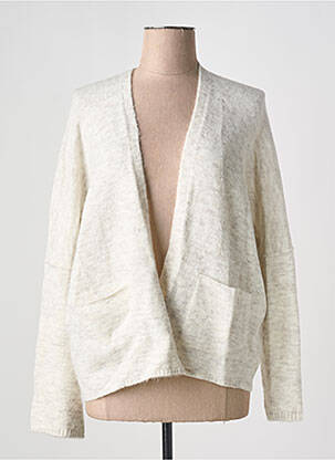 Gilet manches longues beige UNITED COLORS OF BENETTON pour femme