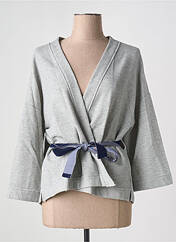 Gilet manches longues gris UNITED COLORS OF BENETTON pour femme seconde vue