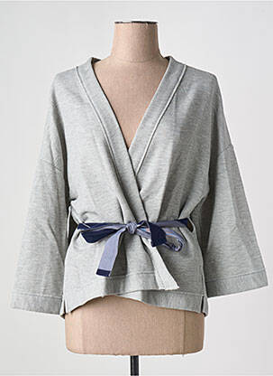 Gilet manches longues gris UNITED COLORS OF BENETTON pour femme