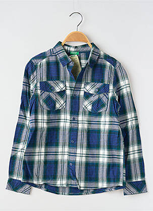 Chemise manches longues bleu UNITED COLORS OF BENETTON pour garçon