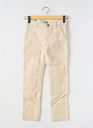 Pantalon droit beige UNITED COLORS OF BENETTON pour garçon