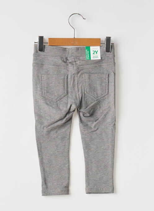 Legging stretch taille élastique gris UNITED COLORS OF BENETTON fille