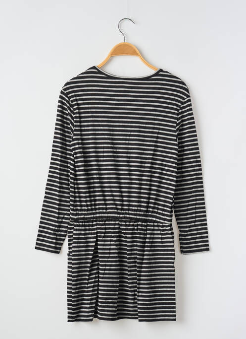 Robe mi-longue col rond manches longues noir UNITED COLORS OF BENETTON fille
