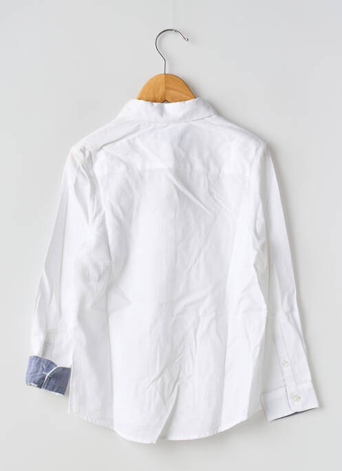 Chemise manches longues tissage popeline blanc UNITED COLORS OF BENETTON garcon