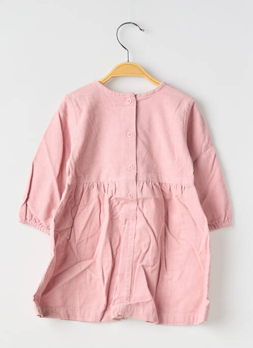Robe courte coupe droite manches longues rose UNITED COLORS OF BENETTON fille