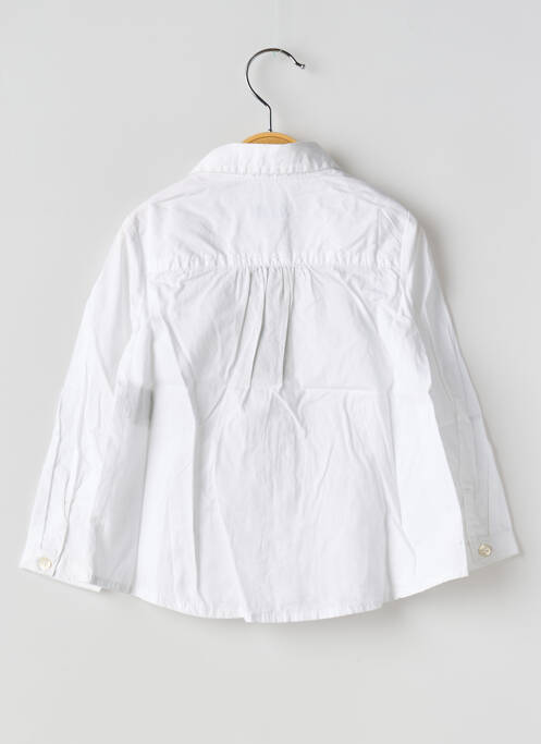 Chemise manches longues tissage popeline blanc UNITED COLORS OF BENETTON garcon