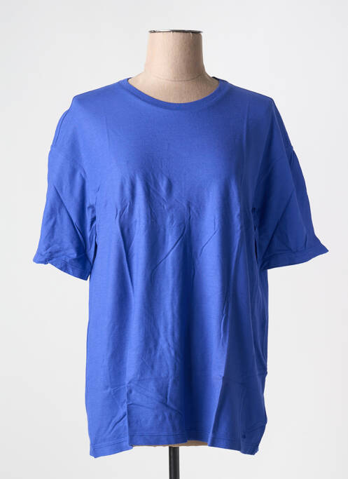 T-shirt coupe droite manches courtes bleu UNITED COLORS OF BENETTON femme