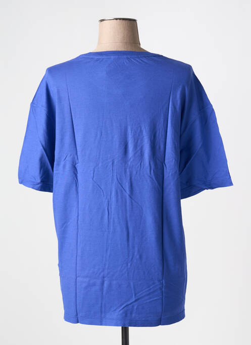 T-shirt coupe droite manches courtes bleu UNITED COLORS OF BENETTON femme