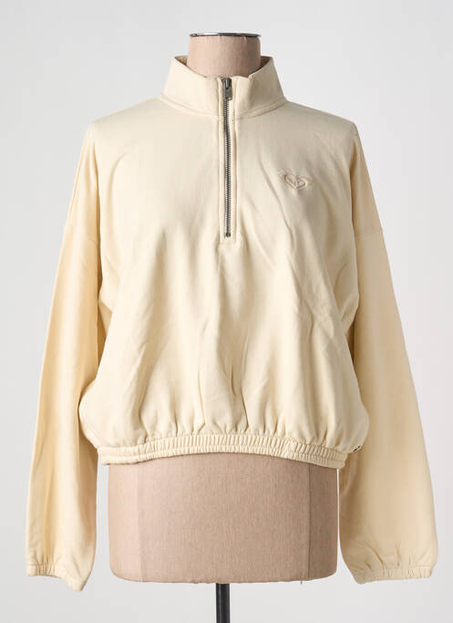 Sweat-shirt manches longues manches longues beige ROXY femme