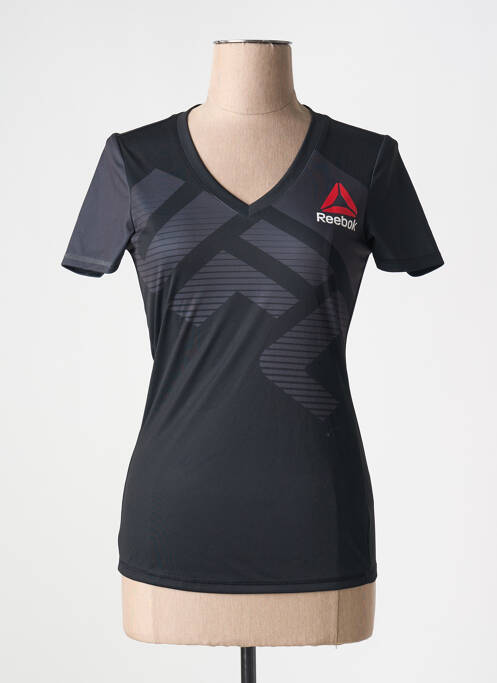 T-shirt imprimé fantaisie manches courtes noir REEBOK femme