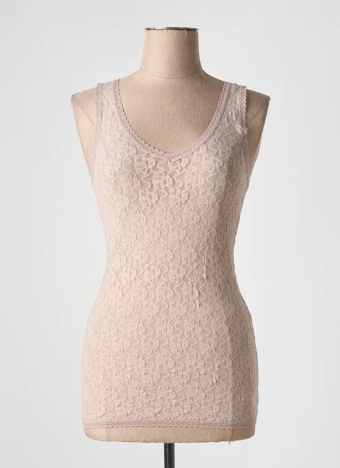 Top stretch sans manche beige UNITED COLORS OF BENETTON femme