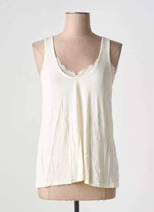 Débardeur coupe droite sans manche beige UNITED COLORS OF BENETTON femme