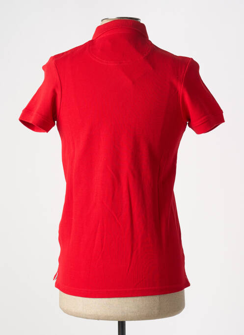 Polo broderie manches courtes rouge REDWOOD femme