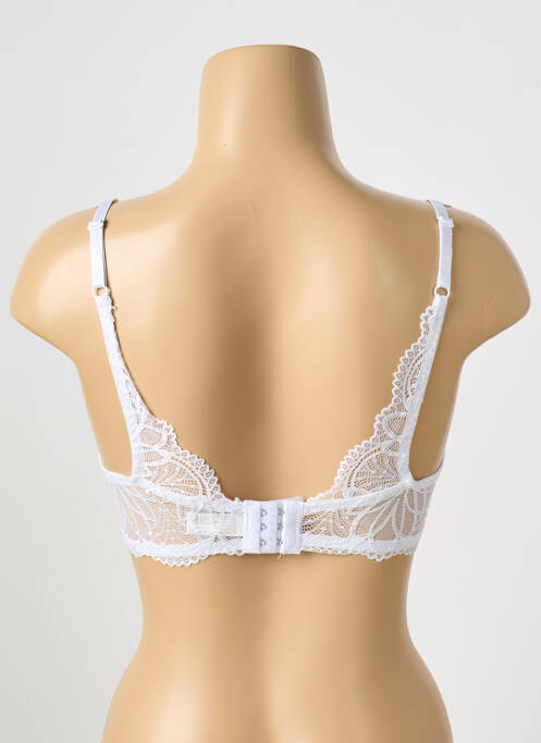 Soutien-gorge tissage dentelle haut soutien-gorge moulé blanc TORRENTE femme