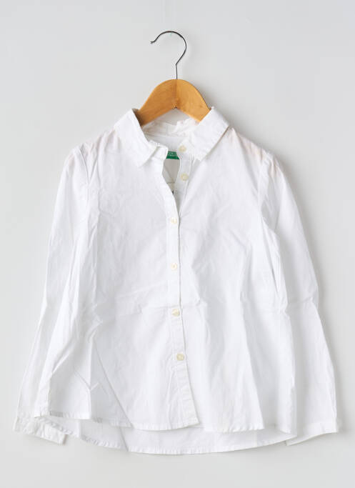 Chemise manches longues blanc UNITED COLORS OF BENETTON pour garçon