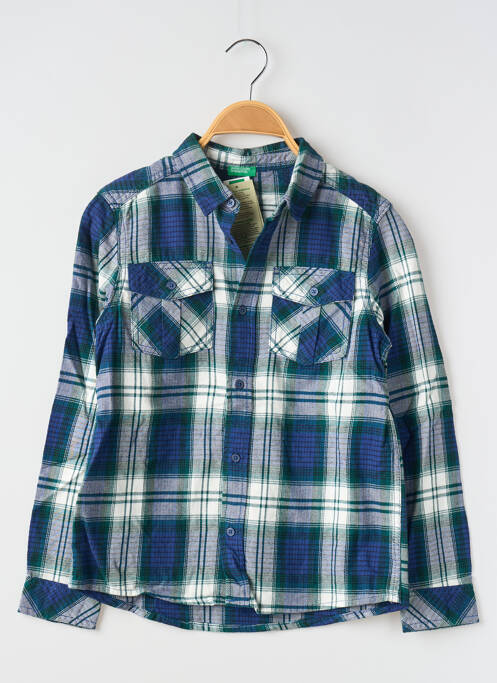 Chemise manches longues bleu UNITED COLORS OF BENETTON pour garçon