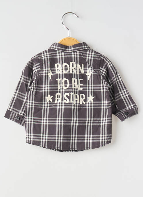 Chemise manches longues gris UNITED COLORS OF BENETTON garçon