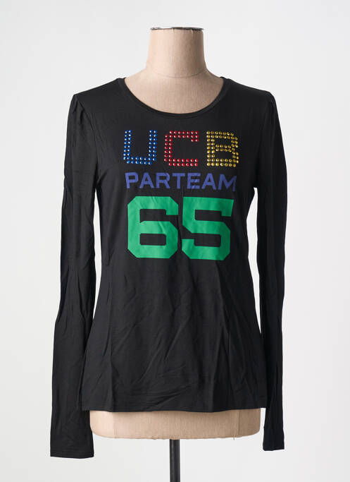 T-shirt noir UNITED COLORS OF BENETTON pour femme