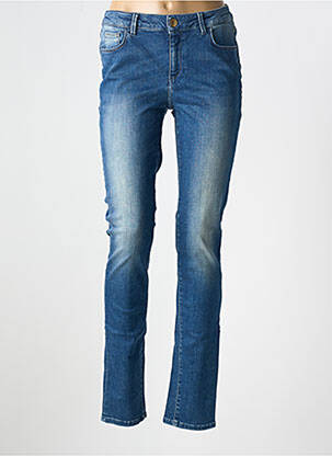 Jeans coupe slim stretch taille normale bleu TRUSSARDI JEANS femme