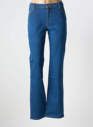 Jeans coupe droite stretch taille normale bleu TRUSSARDI JEANS femme