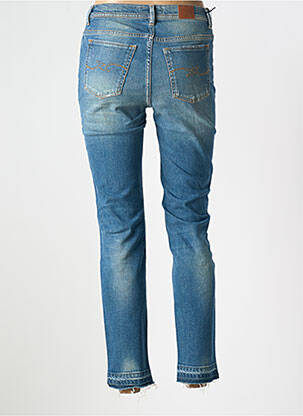 Jeans coupe slim effet usé délavé taille normale bleu TRUSSARDI JEANS femme