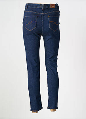 Jeans coupe slim tissage brut taille haute bleu TRUSSARDI JEANS femme