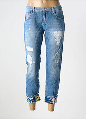 Jeans boyfriend taille basse taille basse bleu TRUSSARDI JEANS femme