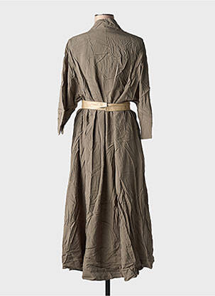 Robe longue manches longues manches longues vert MOLLY BRACKEN femme