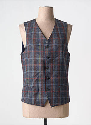 Gilet sans manche poches bleu BENETTON homme