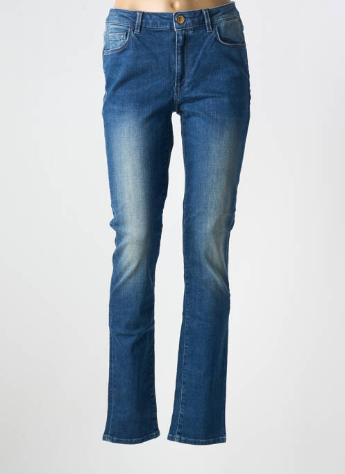 Jeans coupe slim stretch taille normale bleu TRUSSARDI JEANS femme