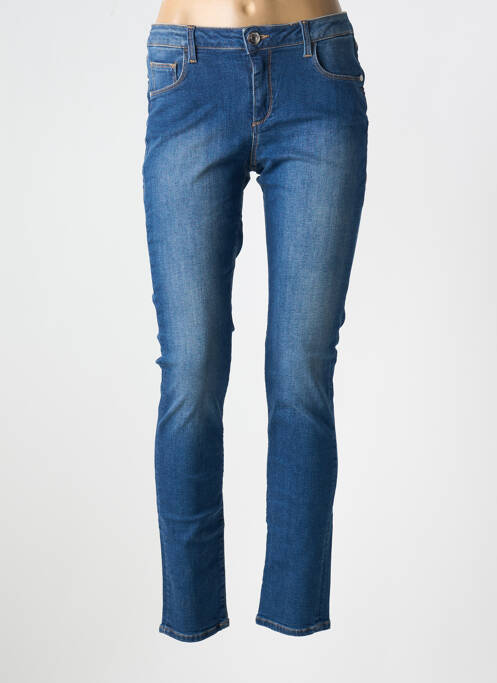 Jeans skinny stretch taille basse bleu TRUSSARDI JEANS femme