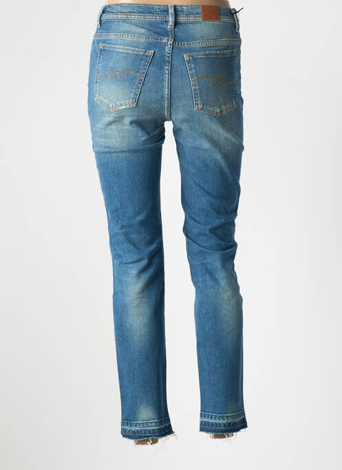 Jeans coupe slim effet usé délavé taille normale bleu TRUSSARDI JEANS femme