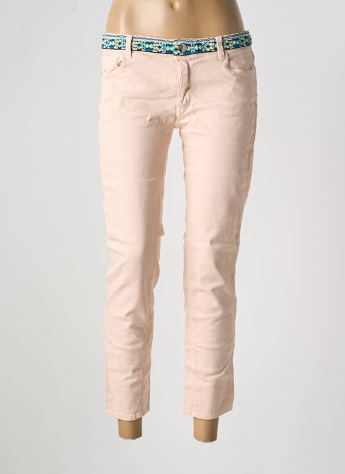 Jeans coupe slim taille basse taille basse rose TRUSSARDI JEANS femme