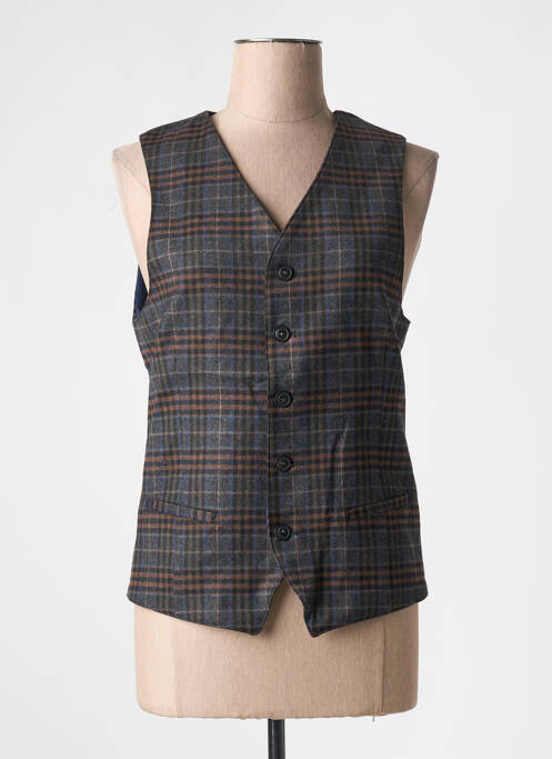 Gilet sans manche poches bleu BENETTON homme