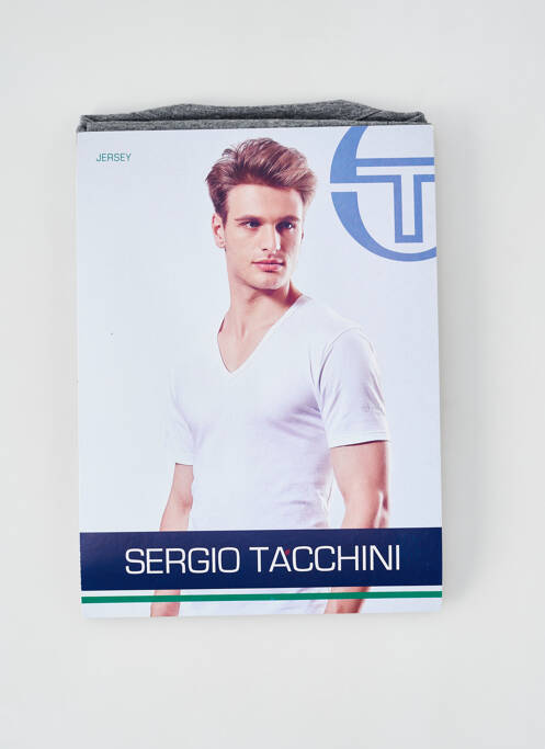 T-shirt coupe cintrée manches courtes gris SERGIO TACCHINI homme